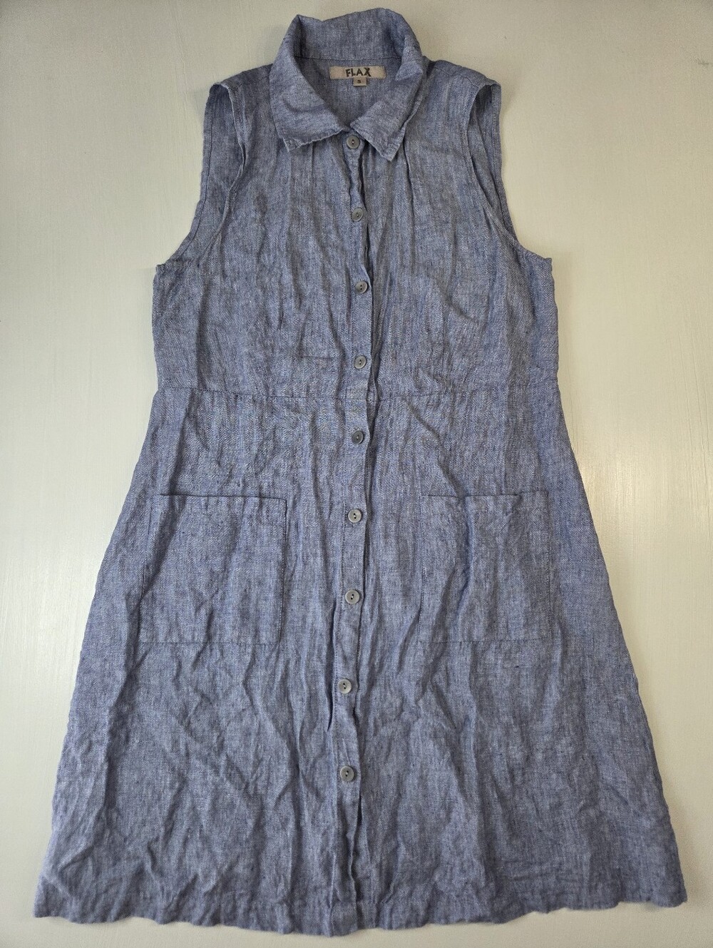 Flax Linen Button Down Dress